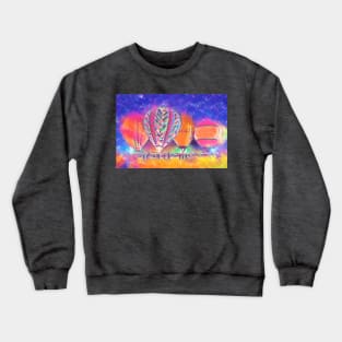 Hot Air Balloons Night Festival In Pastel Crewneck Sweatshirt